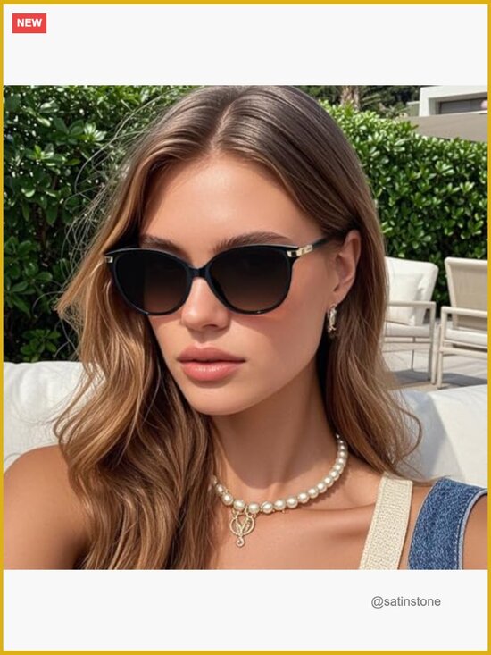 Polarized Cat Eye Sunglasses with UV400 Protection Acetate Frame for Driving main image 4